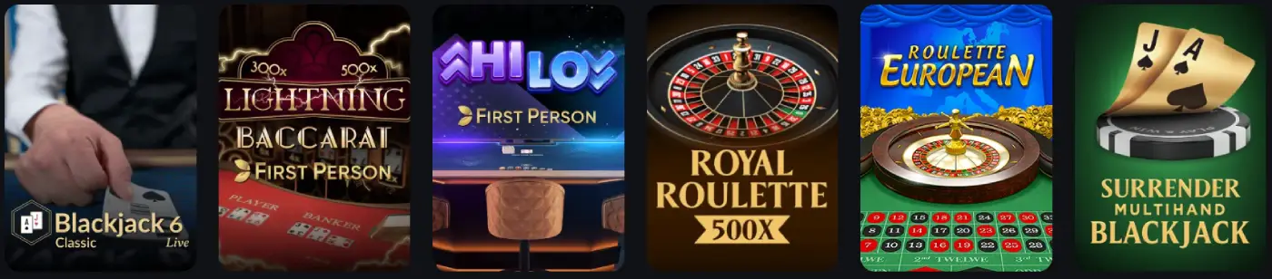 7Gear Casino UK Table Games